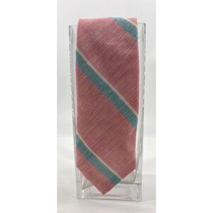 Vintage Mallory & Church Pink & Blue Striped Tie